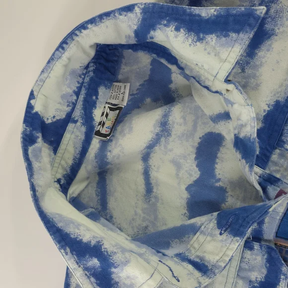 TAKE TWO Colorful Cityscape Denim Jacket WOMENS SIZE LARGE W/POCKETS 100% COTTON - Picture 11 of 16